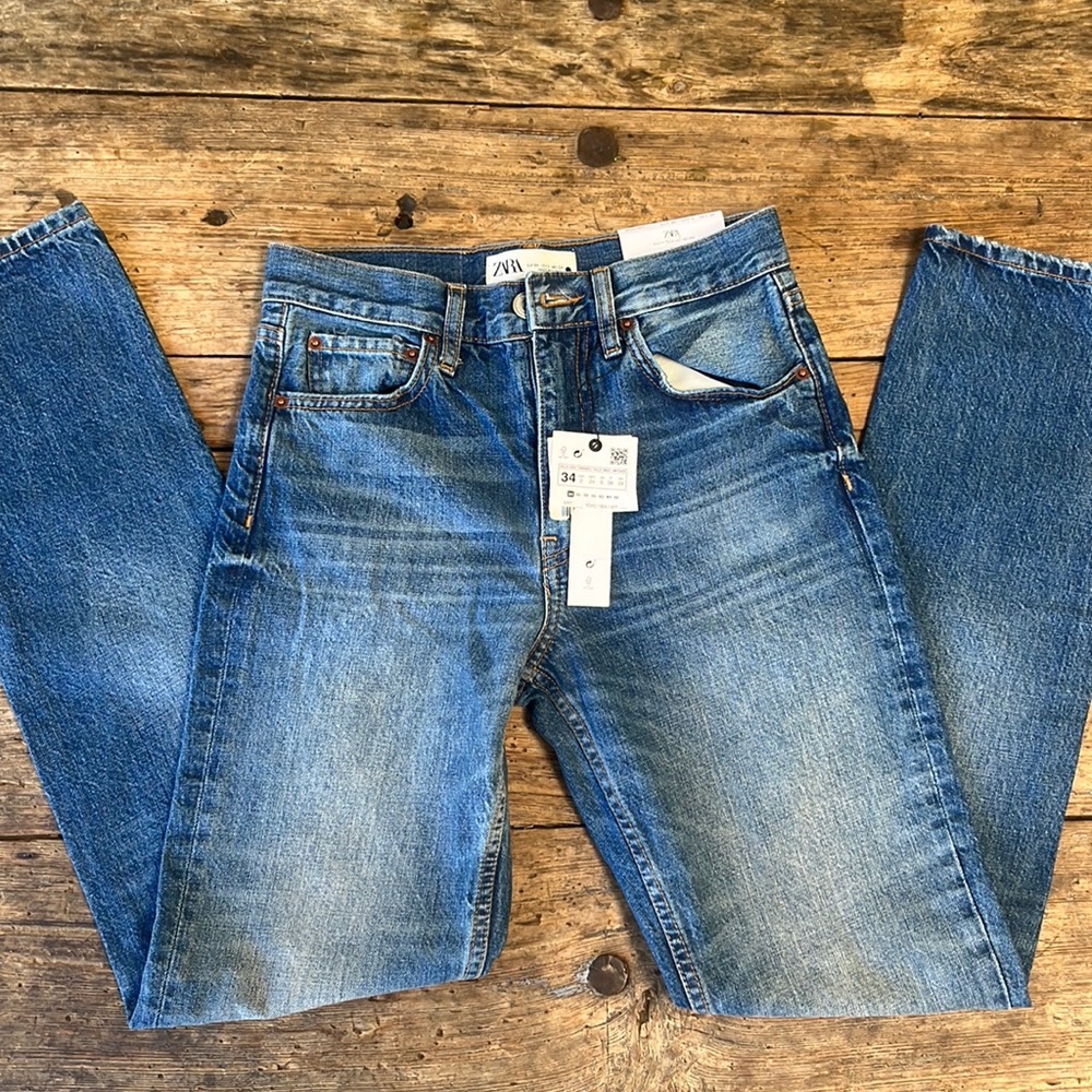 New ZARA SIGNATURE DENIM ZW THE TRUTH SLIM JEANS